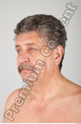 Head Man White Average Wrinkles Male Studio Poses